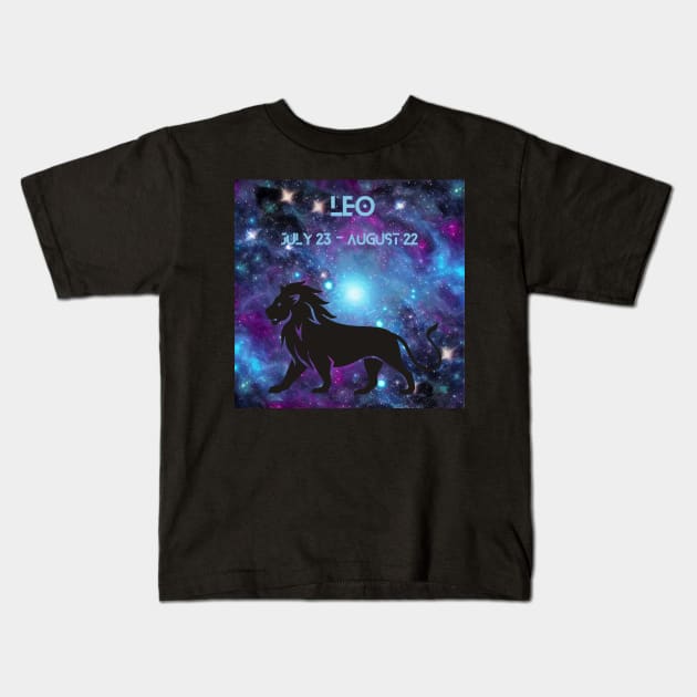 astrological sign Leo Kids T-Shirt by FineArtworld7